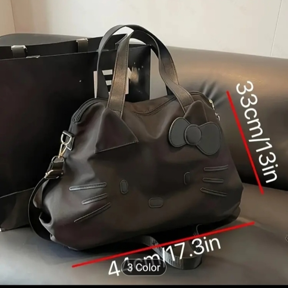 Black Cat Ear Tote Bag